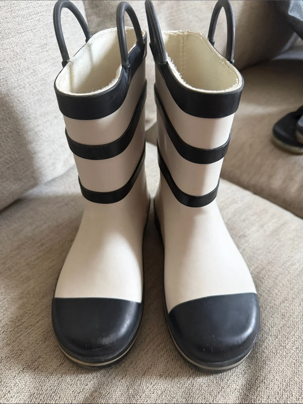 Western Chief Kids 'Space Explorer' White & Black Rain Boots